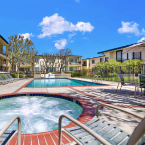 Pool View at Casa Del Amo Apartments, Torrance, CA