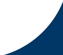 A dark blue curved shape on a black background.