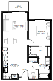 East Side Apartments Floorplan, St. Paul, Minnesota