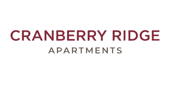 A sign that says Cranberry Ridge Apartments.