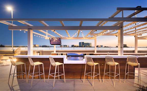 Entertainment Lounge With Grill at Elements Apartments*, Irvine, California