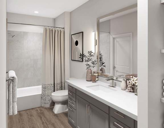 A Beautiful Bathroom at Stillwater Lakes Apartments, Florida 34744
