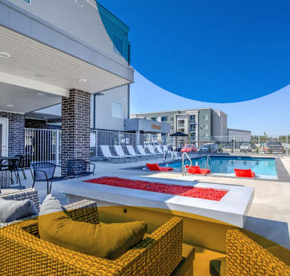 The Boulevard Apartments Pool Area