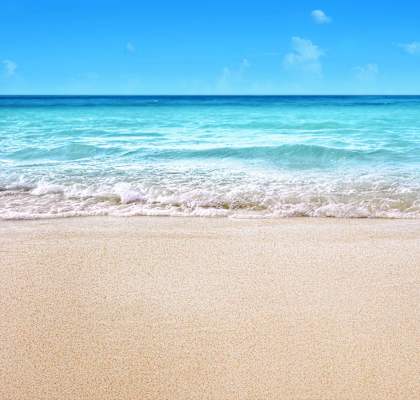 the beach and the ocean on a sunny day at Royal Towers Apartments, Redondo Beach, CA, 90277