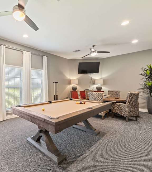 Billiards Table at Residences at the Landing, Kerrville, TX, 78028