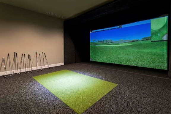 Golf Simulator at Elements Apartments*, Irvine, CA, 92612