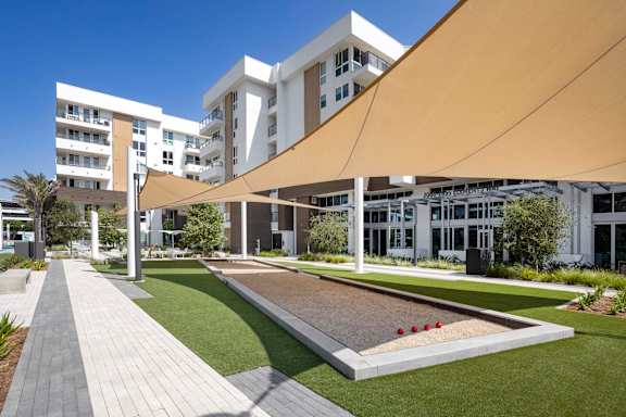 Bocce ball Court at Elements Apartments*, Irvine, California