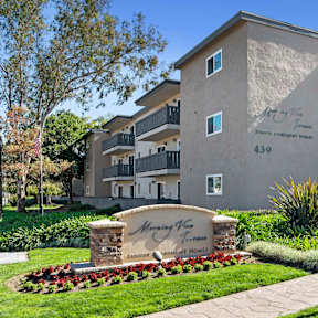 Property Signage at Hendrix Apartments, California