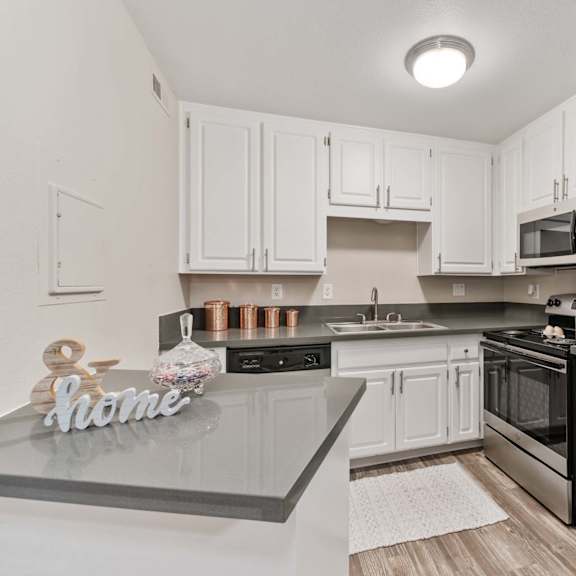 Contemporary Kitchen at Hadley Apartments, California