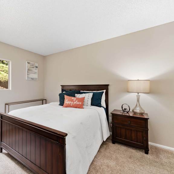 Primary Bedroom at Hadley Apartments, Escondido, California