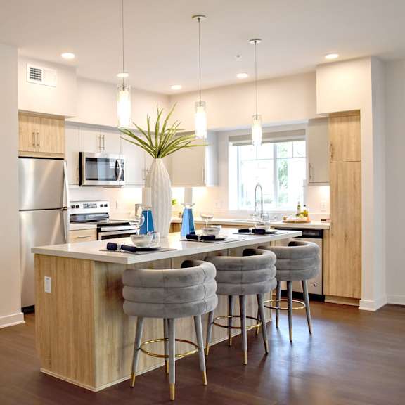 Modern Kitchen at Casa Mira View Apartments, San Diego, CA