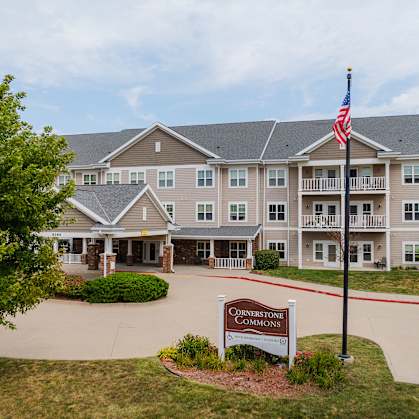 Building Exterior at Cornerstone Commons, Johnston, IA