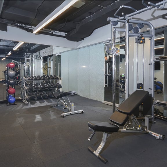 Resident Exercise Room at The Montrose in Chicago, IL