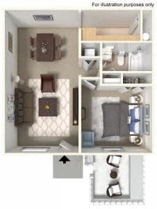 Floor Plan  1 BED