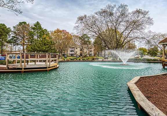 Beautiful lake at Compass at City Center, Newport News, VA