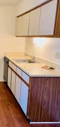 Kitchen at Lakeside Village Apartments in Clinton Township, 48038