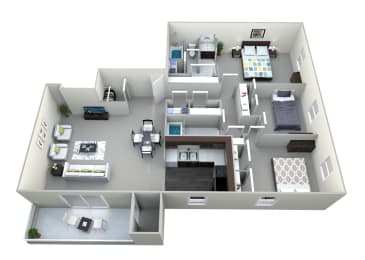 Dresden 3 Bed 2 Bath Floor Plan at Northville Woods - Northville, MI, Northville, Michigan