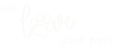 a vector illustration of a paw print spelling out the word love