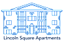 A graphic of three buildings with the text "Woodland Ridge" below it.