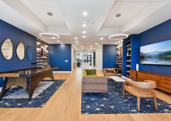a swimming pool in a North Central Austin apartment complex