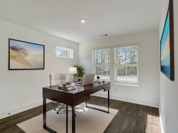 Henley Avondale Townhomes near Scottdale, GA photo of a home office with a desk and a window