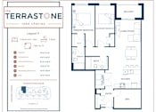 Thumbnail 18 of 22 - A floor plan for a house named The Terrastone Lake Charles.