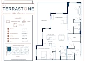 Thumbnail 22 of 22 - A floor plan for a house named The Terrastone Lake Charles.