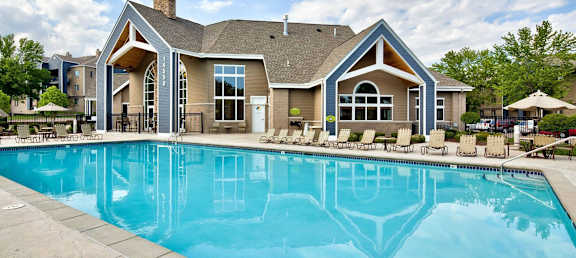 the swimming pool at our apartments