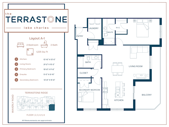 A floor plan for a house with a living room, dining room, kitchen, and multiple bathrooms.