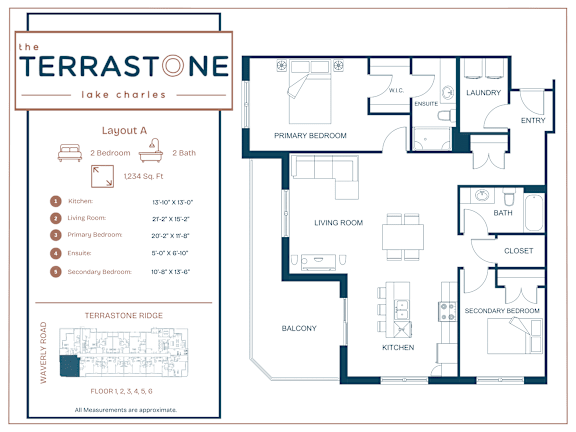 A floor plan for a house with a kitchen, living room, and bedrooms.