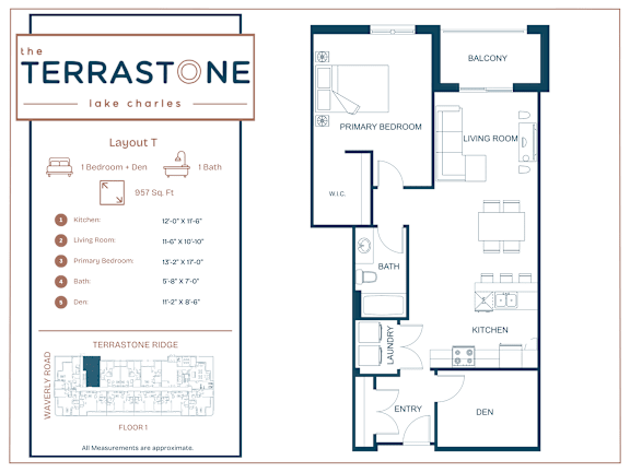 A floor plan for a house with a kitchen, living room, and bathroom.