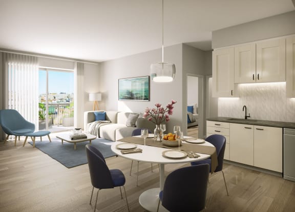 a rendering of a living room at The Orchard at Portofino Vineyards, Fort Myers, 32149