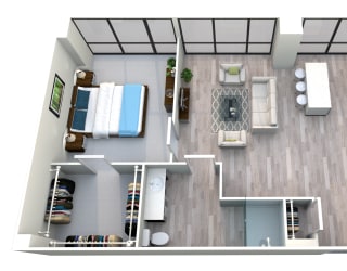 One Bedroom One Bath at The Grand, Kansas City