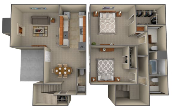 Floor Plan  2-Bedroom floor plan