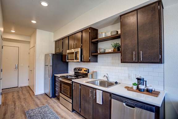 Cabinets at Commons at Sylvan Canyon Apartments, Portland