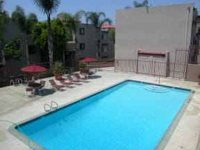 Villa Serena Pool Aerial View