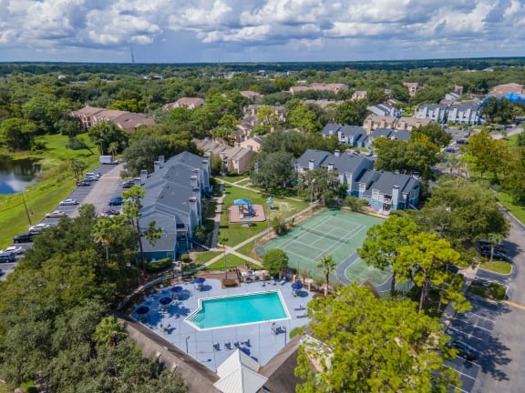 Aerial View of The Park at Laurel Oaks in  Winter Springs, FL