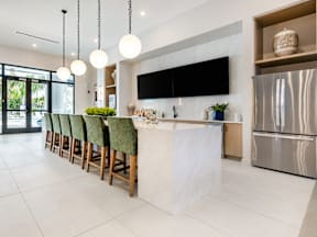 Entertainment Kitchen at Marquee Square Apartments in Seminole Heights Tampa FL