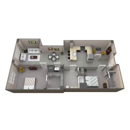  Floor Plan Historic Apartment 324 with Den