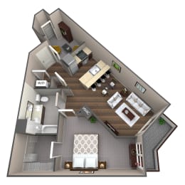  Floor Plan Apartment Type 1D