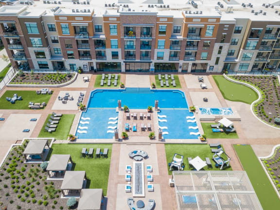 Drone Exterior View at The Royale at CityPlace, Overland Park, KS