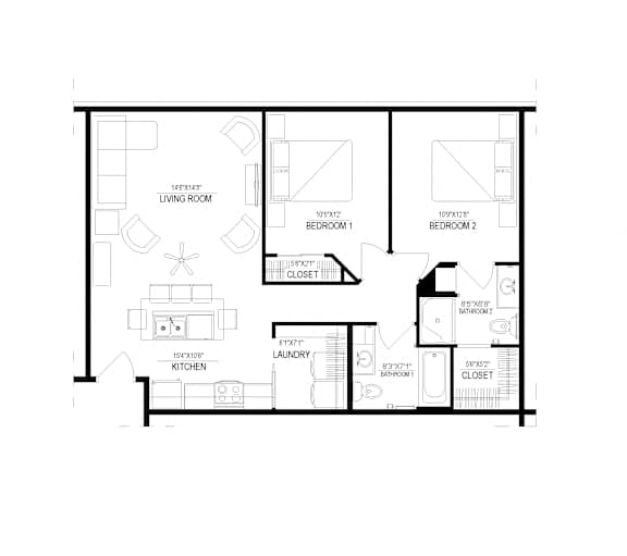 Floor Plan  floor plan of the third level of the renovated home