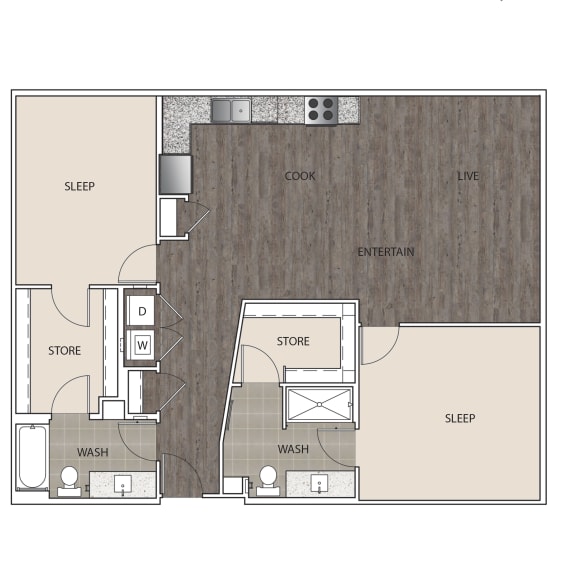 Floor Plan 2F at Artisan Twickenham Square, Huntsville, AL