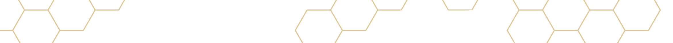 A black background with white hexagonal shapes arranged in a pattern.