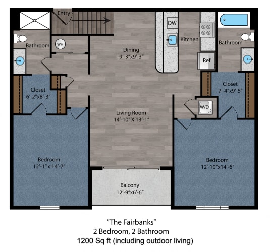 Floor Plans of The Flats on Houk in Delaware, OH