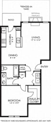Brier Leaf with Fenced-in Yard 1 bedroom apartment. Kitchen with bartop open to living & dinning rooms. 1 full bathroom, double vanity. Walk-in closet. Patio/balcony open to yard. Optional fireplace.