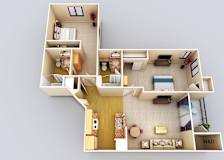 Dominique 2Bed2Bath Floor Plan at 55+ FountainGlen Grand Isle, Murrieta