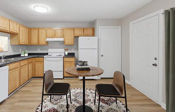 Townhome kitchen at Greens of Pine Glen in Durham NC