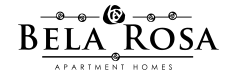 an image of the bela rossa apartment homes logo