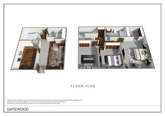 Floor Plan  3 Bedrooms / 1 1/2 Bathrooms Townhome
